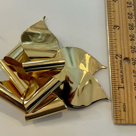 Dior Vintage Gold Tone Bow Brooch - Picture 10 of 11